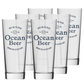 Ocean Beer Glass x6